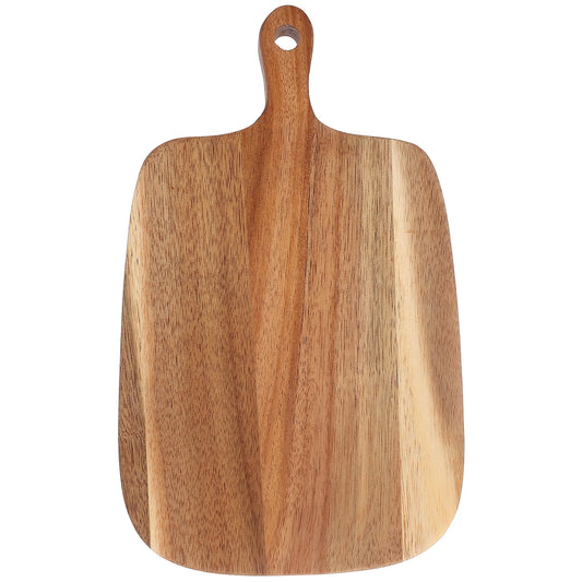 The Solid Acacia One-Piece Wood Cutting Board against a white background.